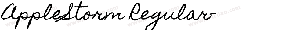AppleStorm Regular字体转换